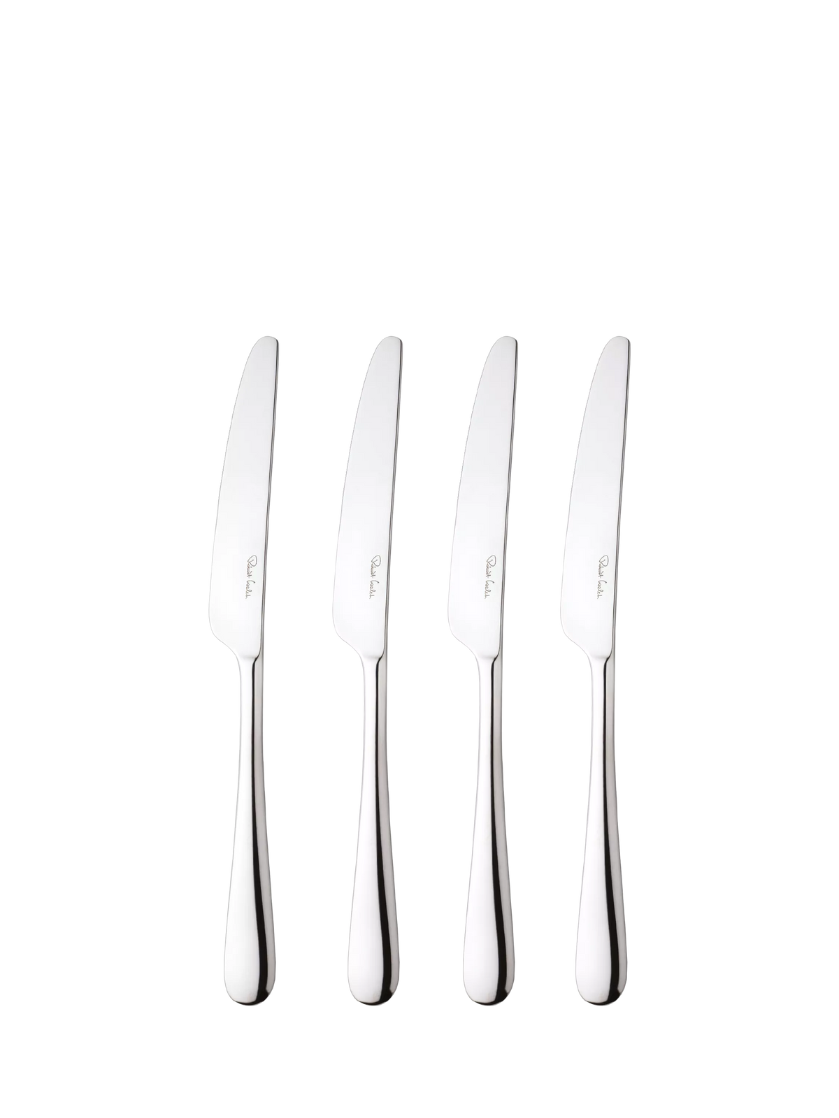Robert Welch Kingham Bright stainless steel side knives set of 4, imported from the UK