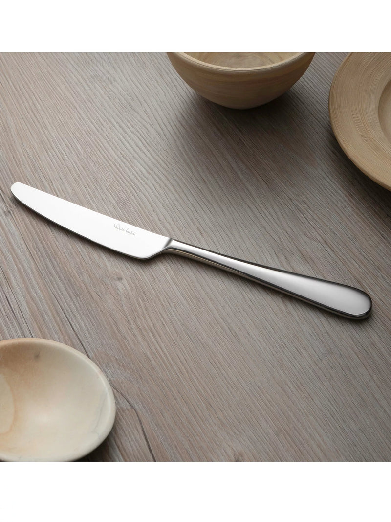 Robert Welch Kingham Bright stainless steel table knives set of 4, imported from the UK