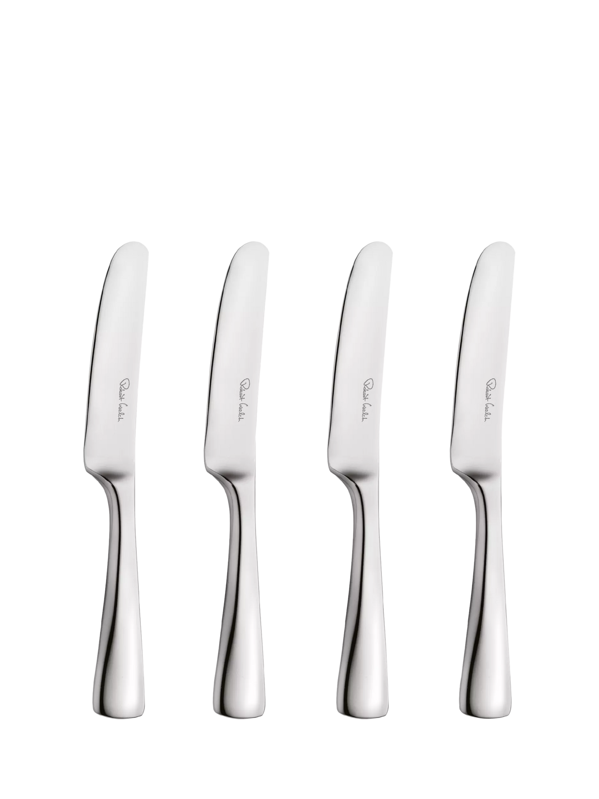 Robert Welch Malvern Bright stainless steel butter knives set of 4, UK version
