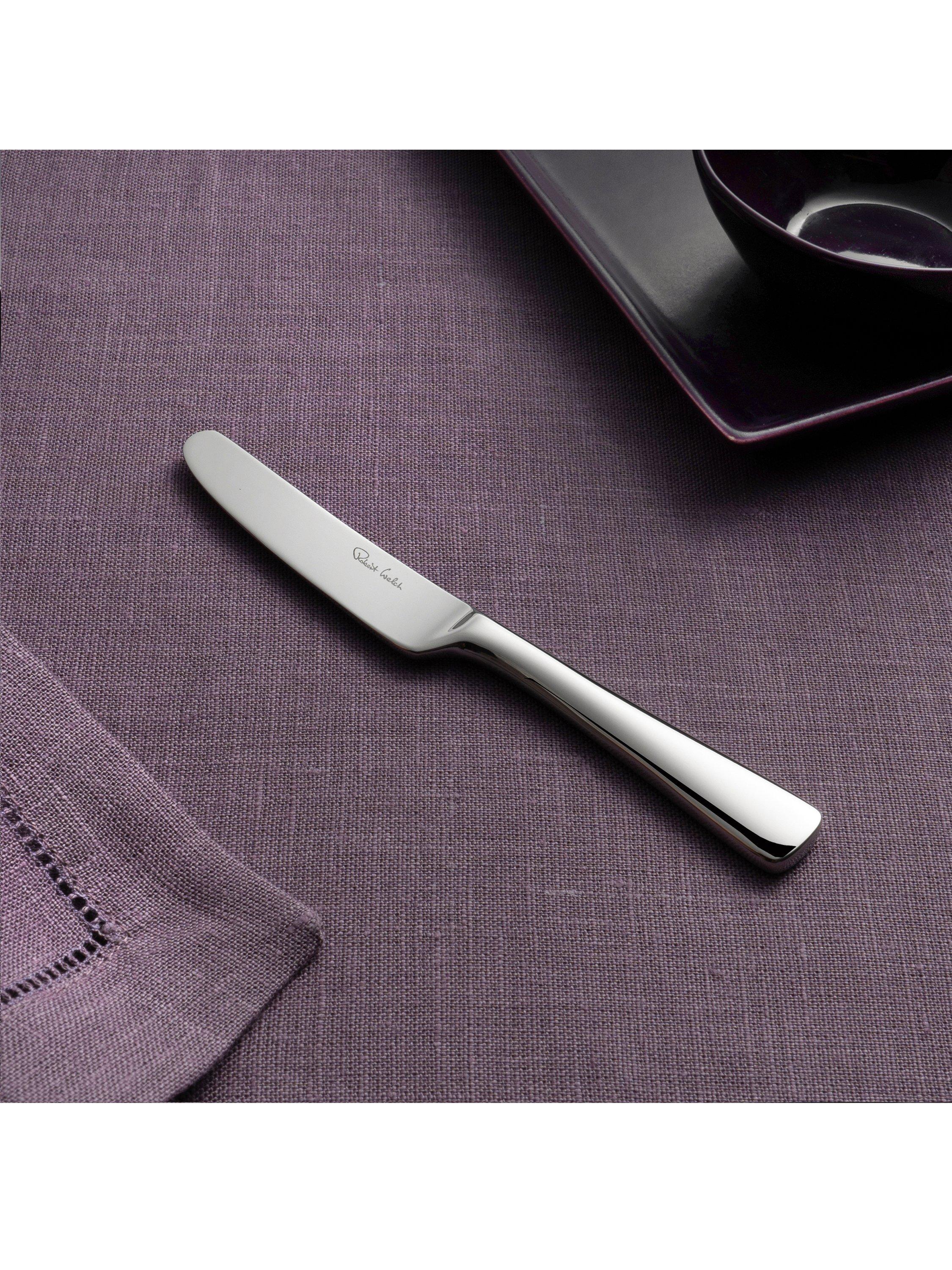 Robert Welch Malvern Bright stainless steel butter knives set of 4, UK version