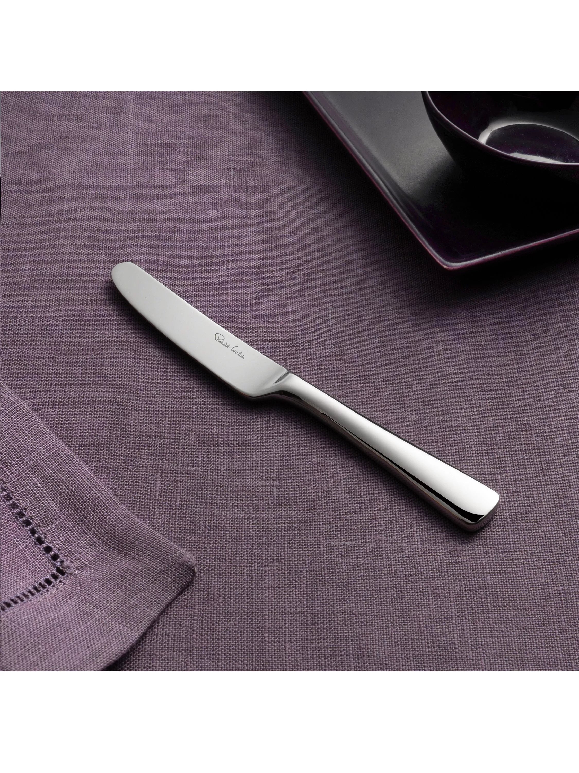 Robert Welch Malvern Bright stainless steel butter knives set of 4, UK version