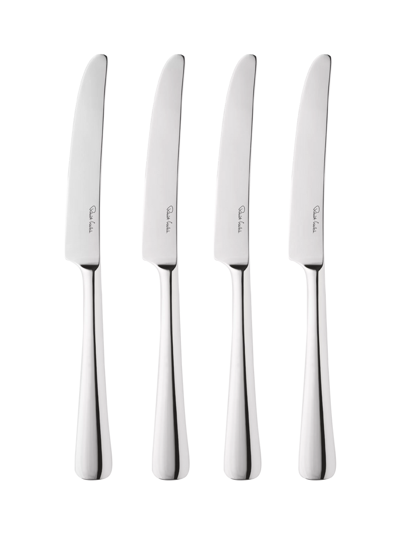 Robert Welch Malvern Bright side knives set of 4 (British brand)