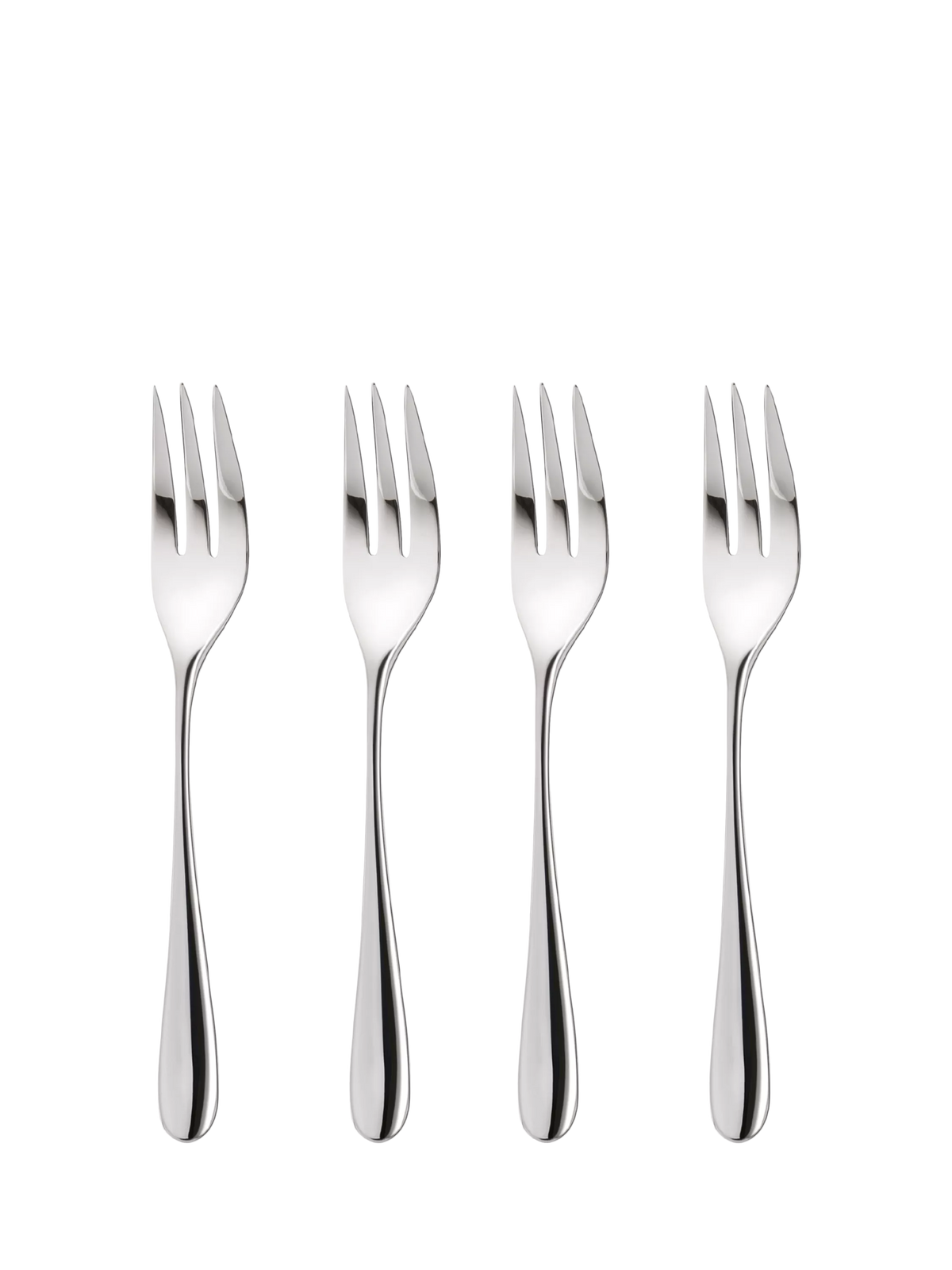 Robert Welch Arden Bright pastry forks set of 4, imported from the UK