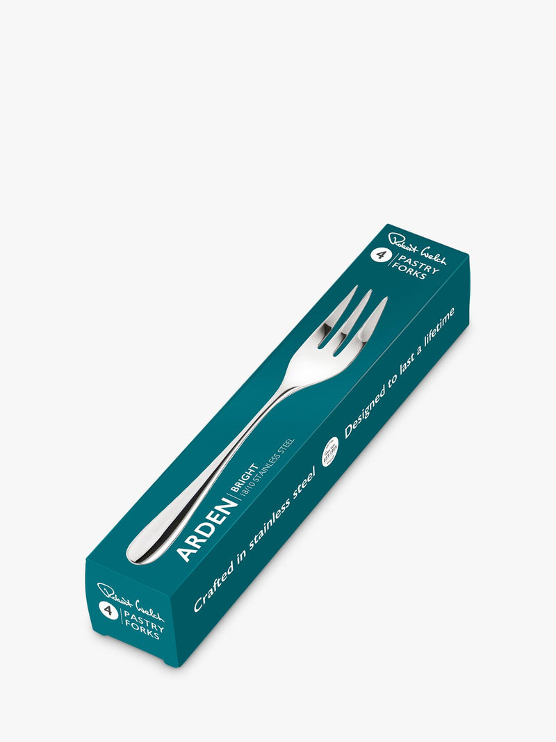 Robert Welch Arden Bright pastry forks set of 4, imported from the UK
