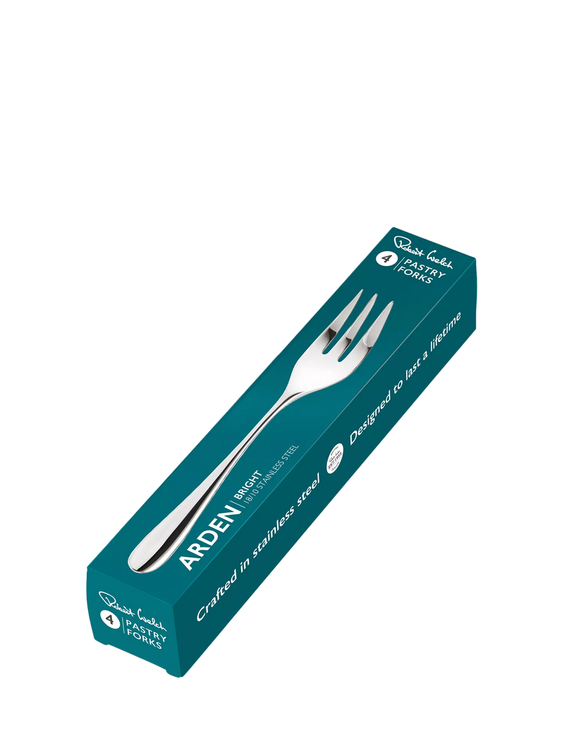 Robert Welch Arden Bright pastry forks set of 4, imported from the UK