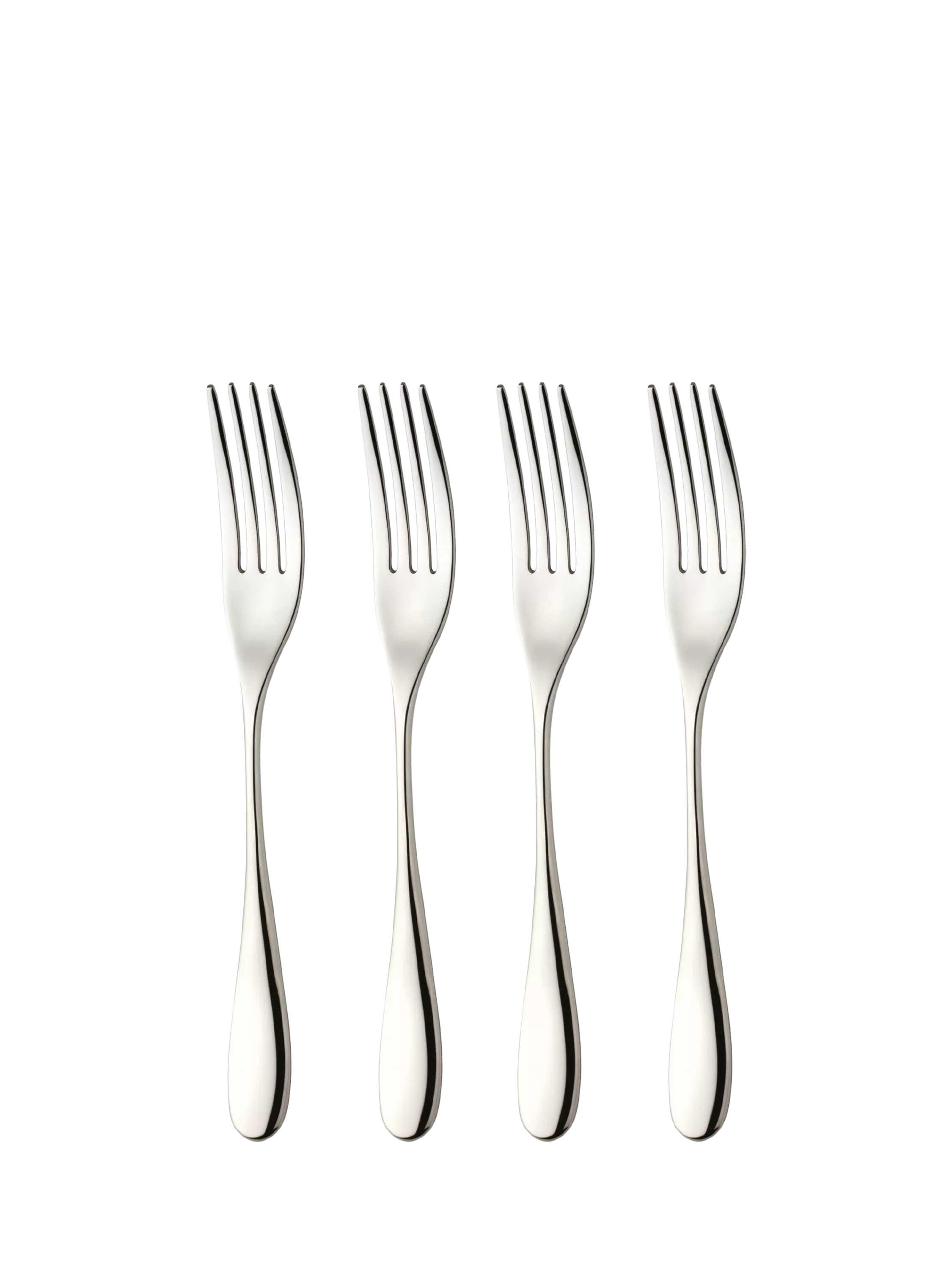 Robert Welch Arden Bright stainless steel table forks set of 4, UK version