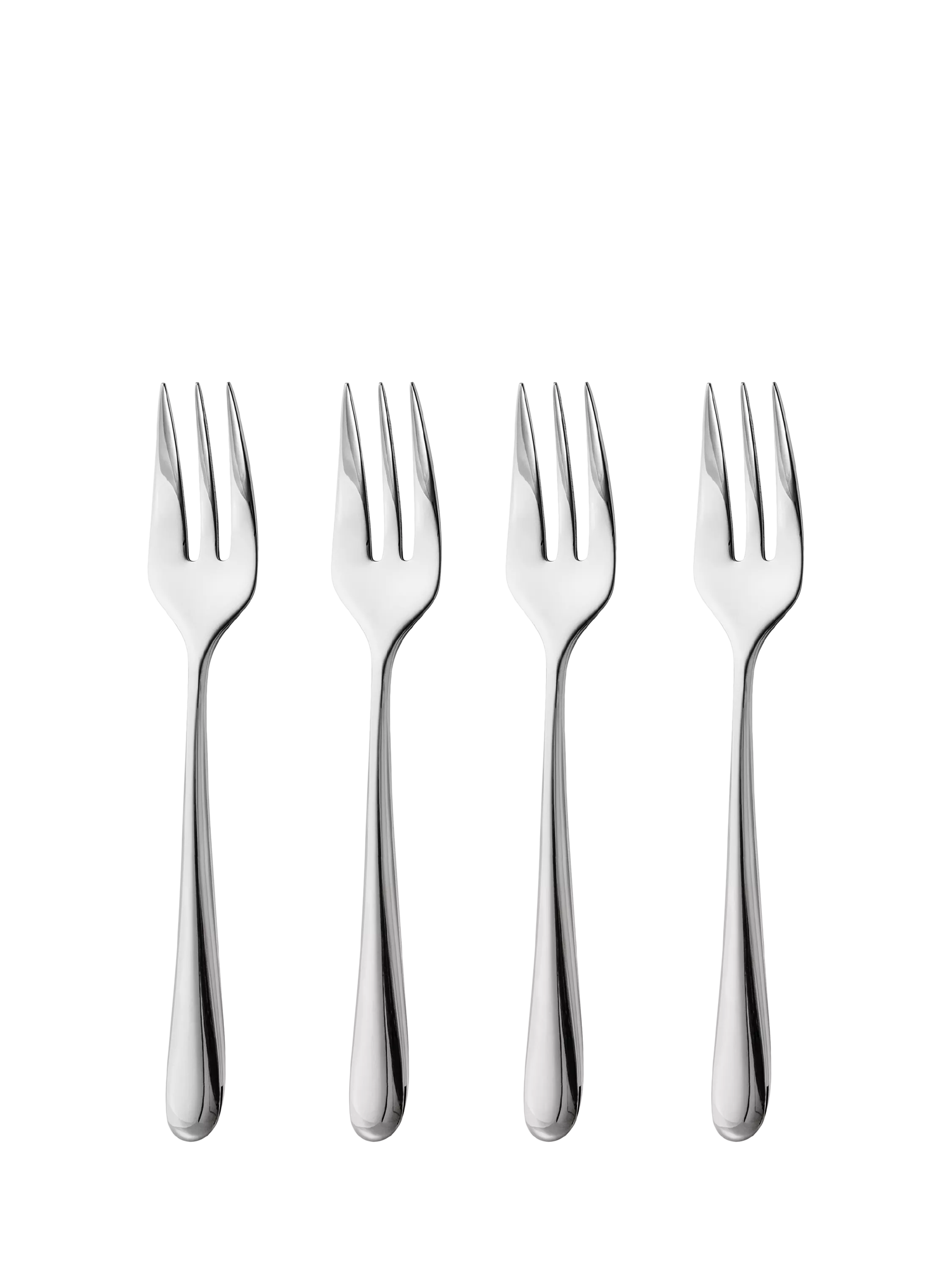 Robert Welch Kingham Bright pastry forks set of 4, UK version