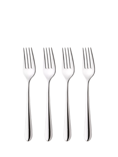 John Lewis Robert Welch Kingham Bright Stainless Steel Side Forks, Set of 4- Buy online at McGrocer