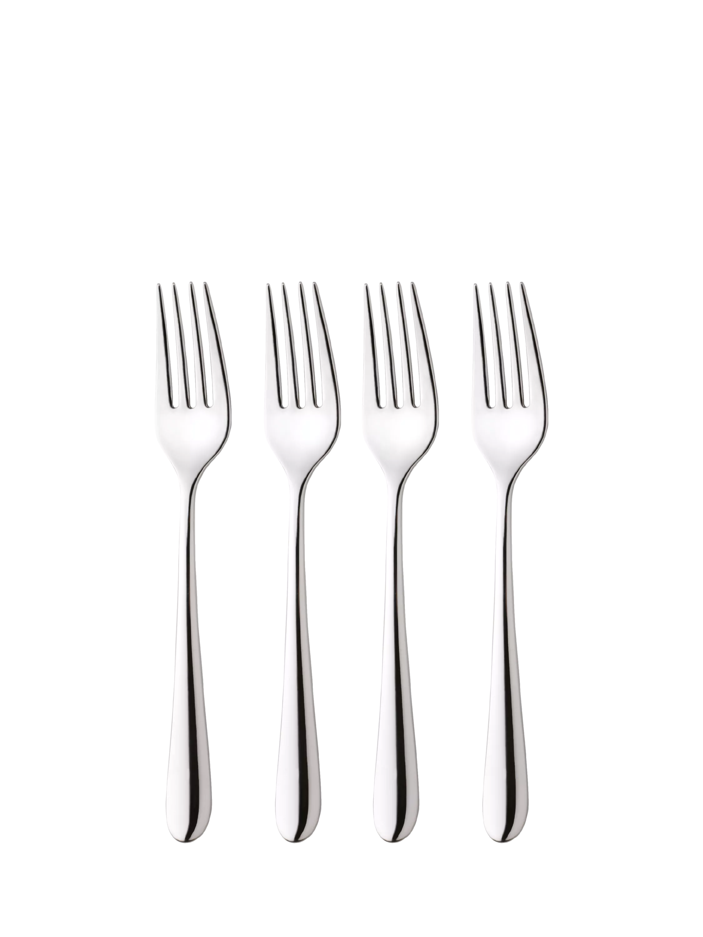 Robert Welch Kingham Bright stainless steel table forks set of 4, UK version