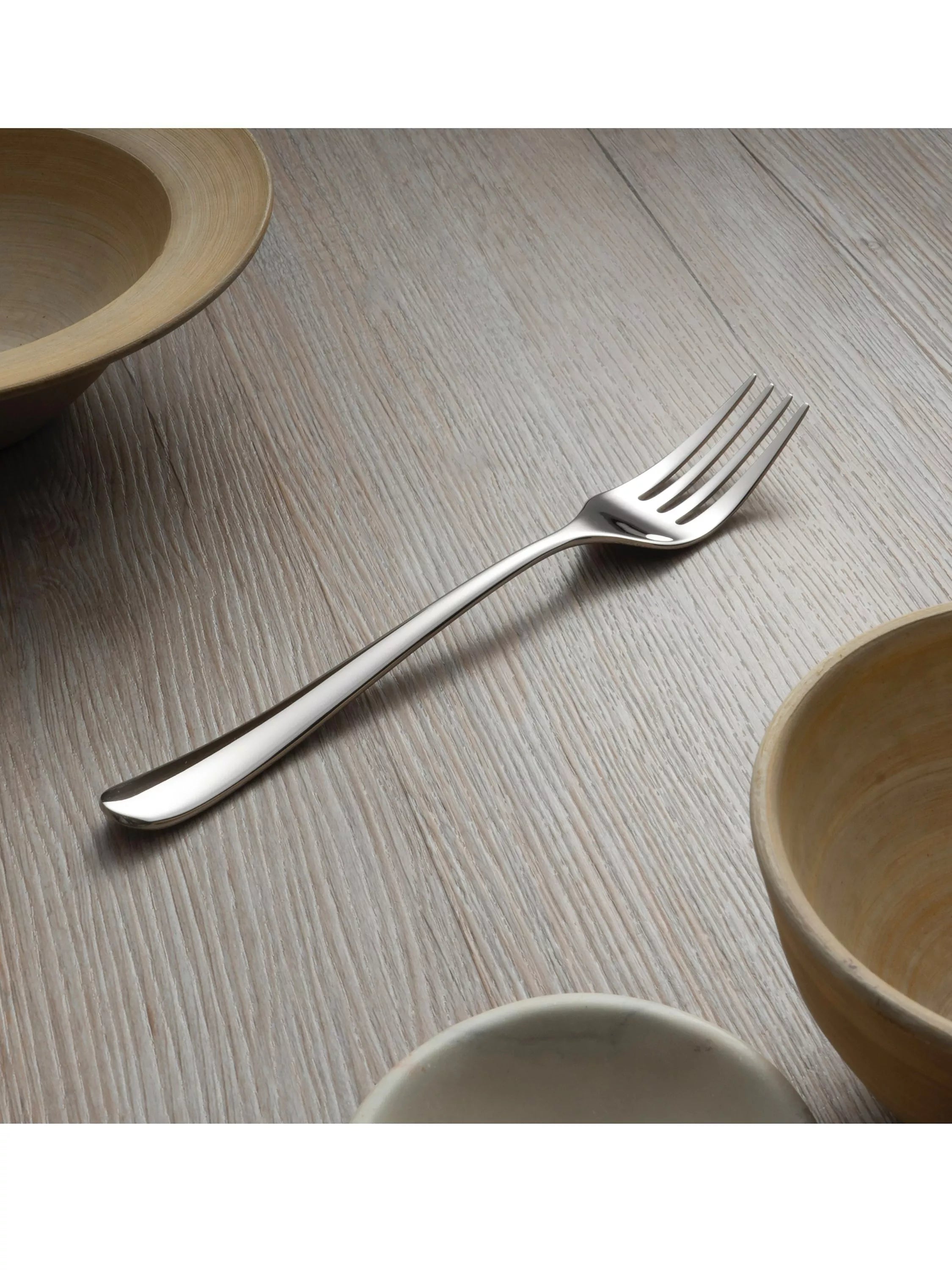 Robert Welch Kingham Bright stainless steel table forks set of 4, UK version