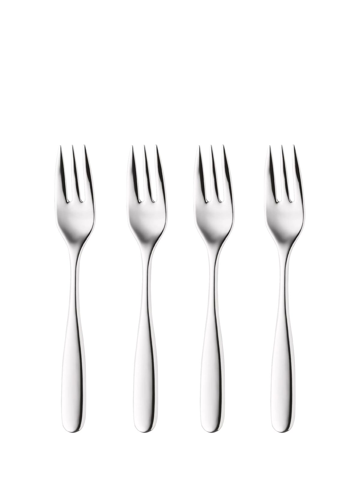 Robert Welch Stanton Bright stainless steel pastry forks set of 4 - British product