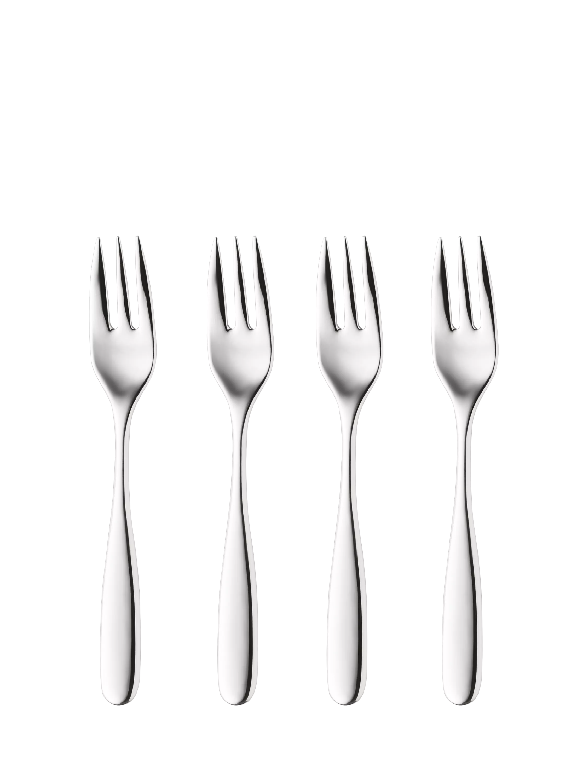 Robert Welch Stanton Bright stainless steel pastry forks set of 4 - British product