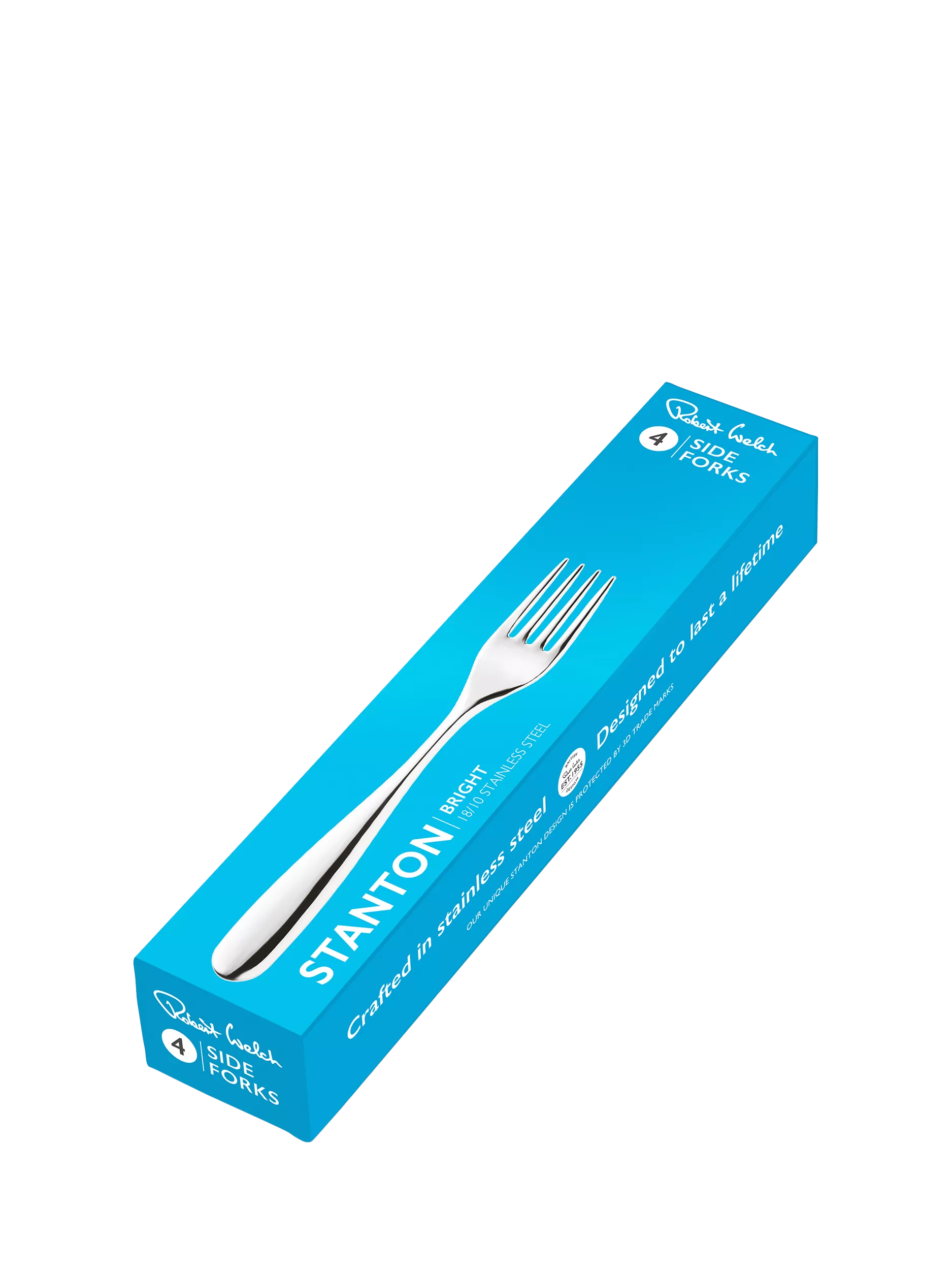 Robert Welch Stanton Bright stainless steel side forks set of 4 (British brand)