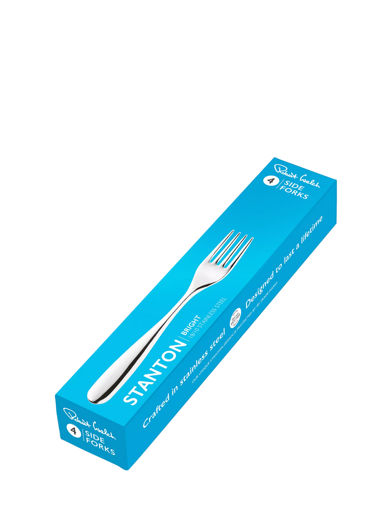 Robert Welch Stanton Bright stainless steel side forks set of 4 (British brand)