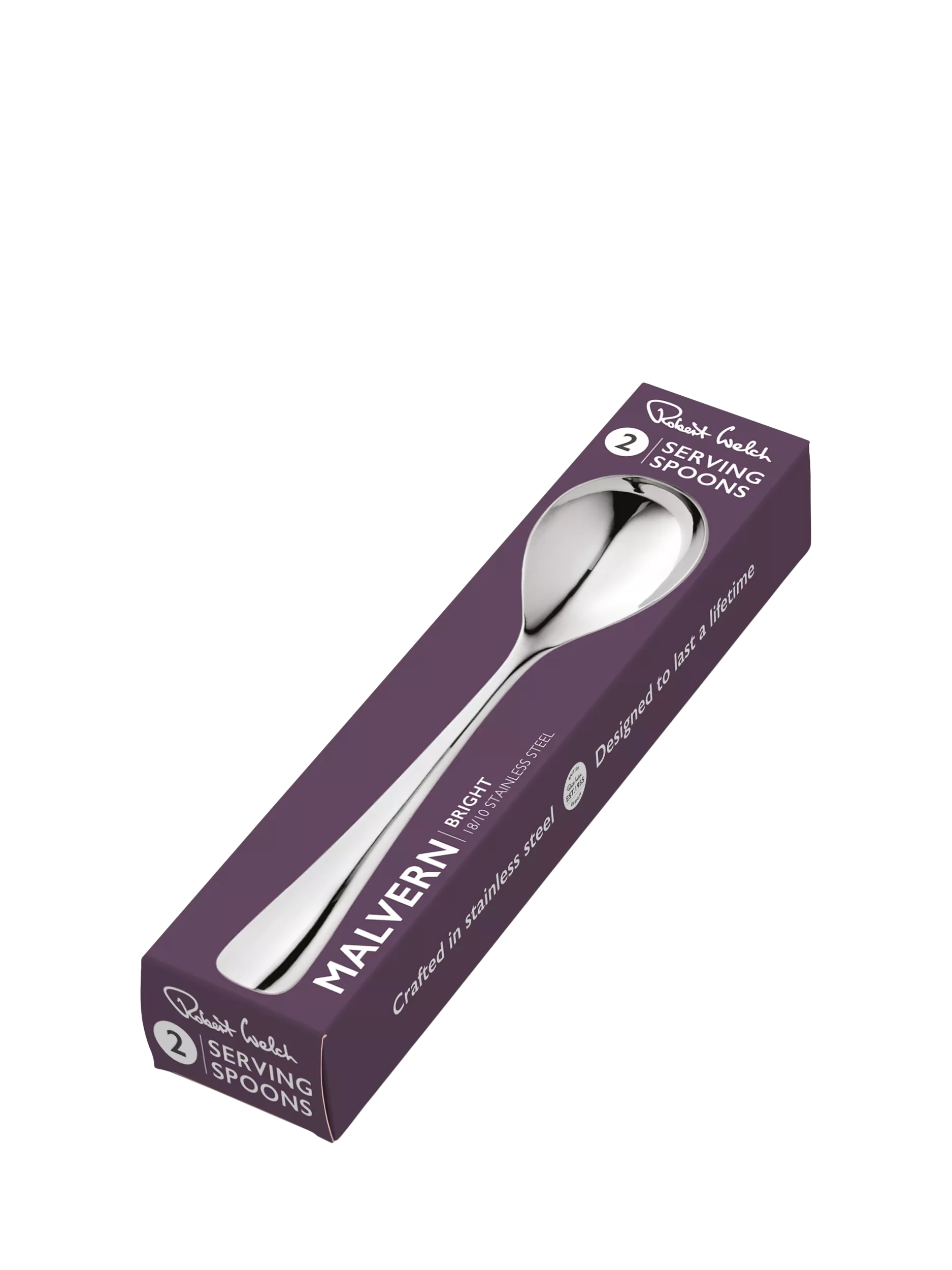 Robert Welch Malvern Bright serving spoons set of 2 (British brand)