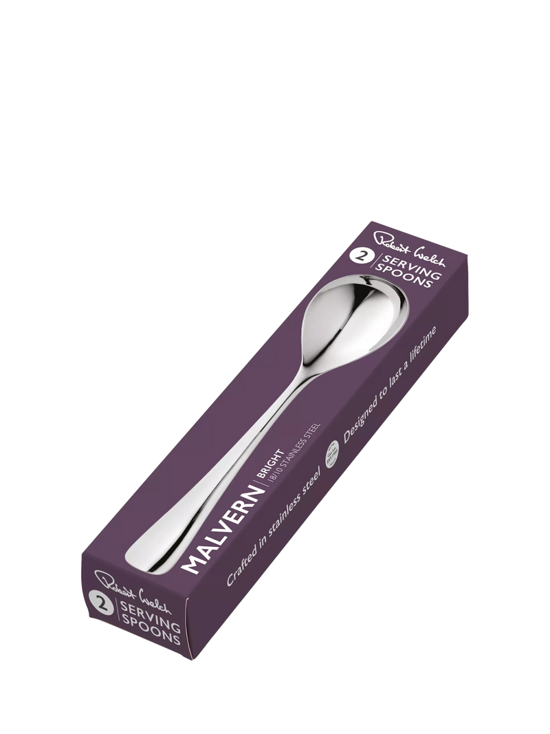 Robert Welch Malvern Bright serving spoons set of 2 (British brand)