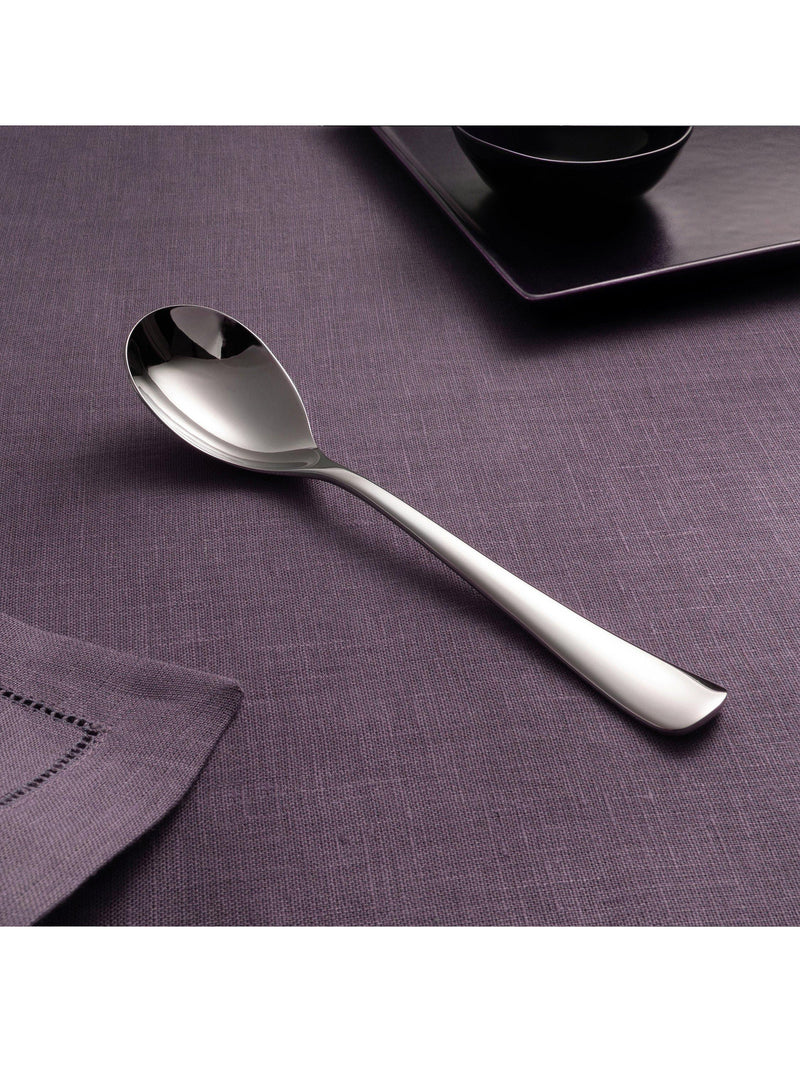 Robert Welch Malvern Bright soup spoons set of 4 stainless steel, UK version