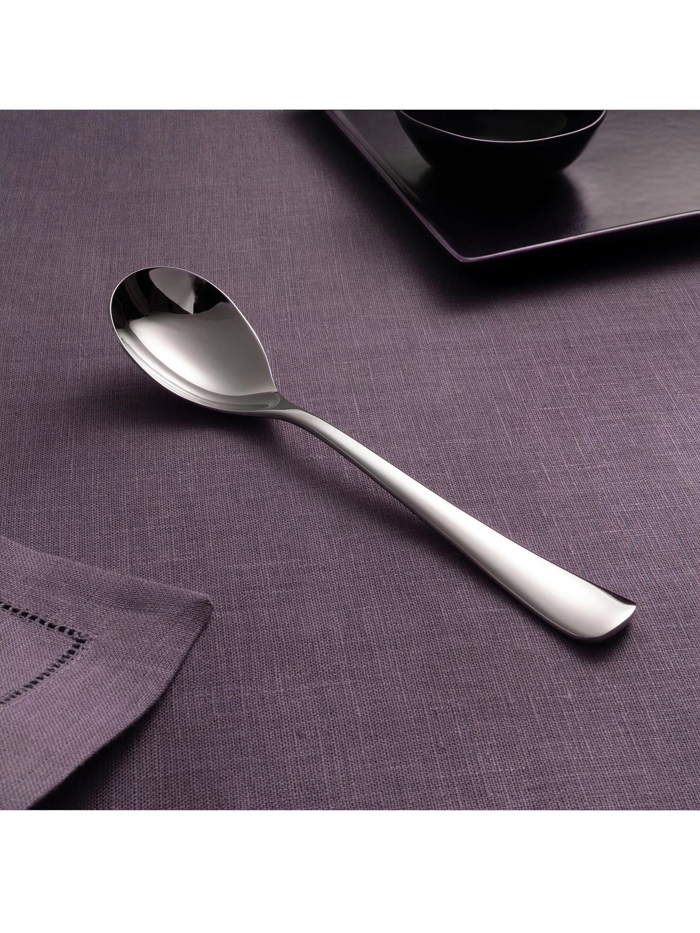Robert Welch Malvern Bright soup spoons set of 4 stainless steel, UK version