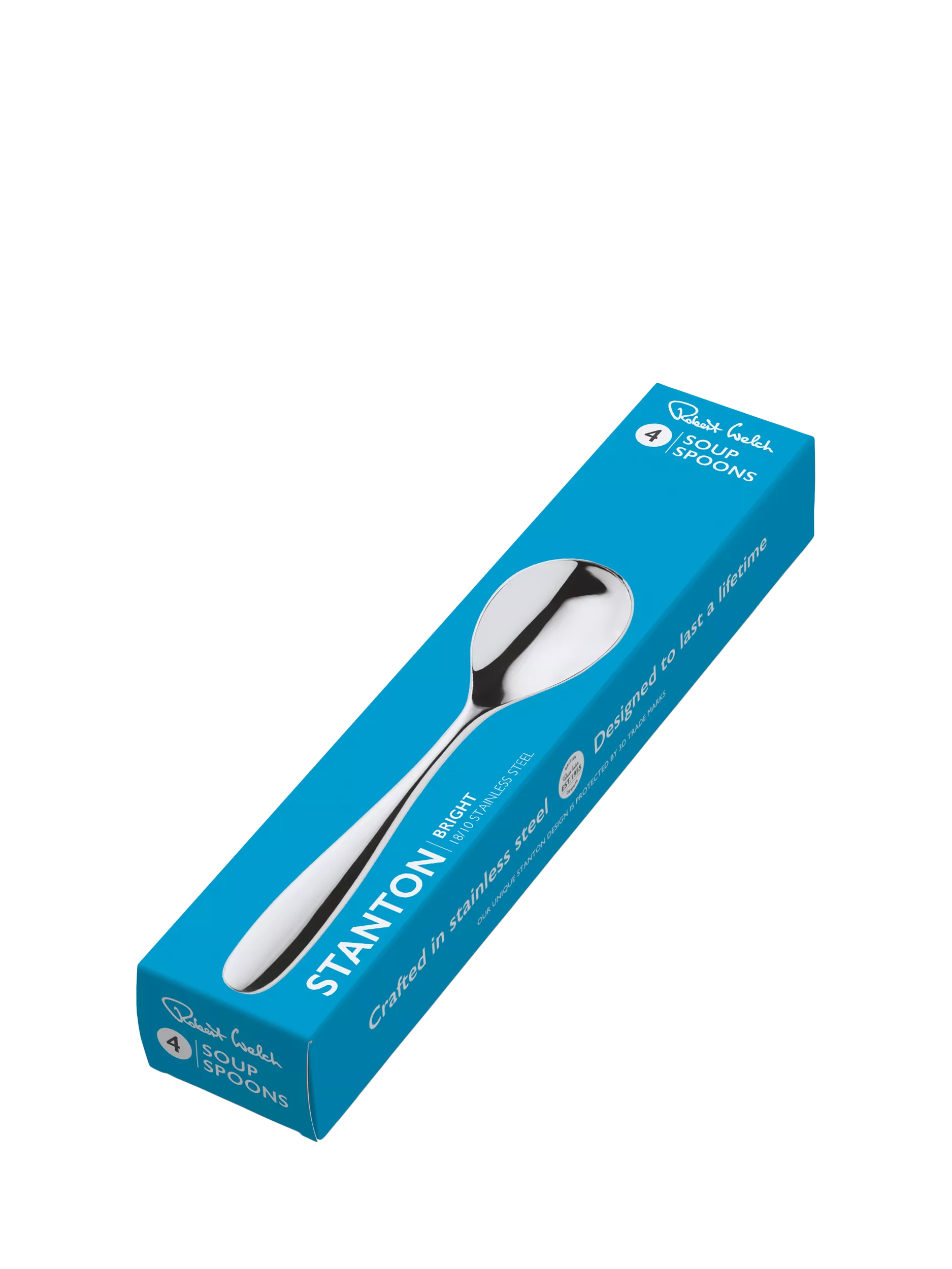 Robert Welch Stanton Bright soup spoon set of 4 - British product