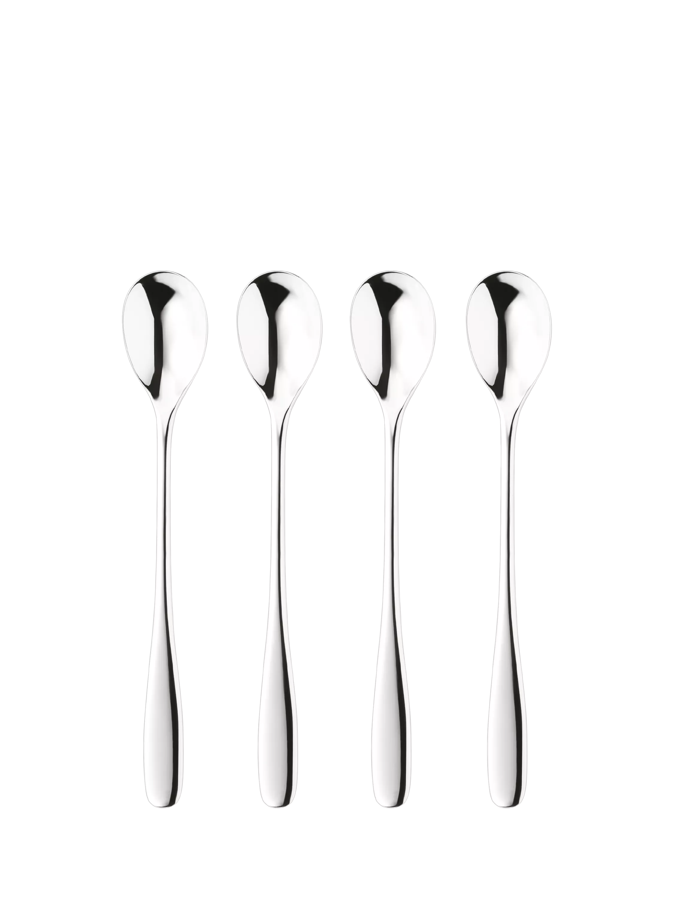 Robert Welch Stanton Bright stainless steel long handled spoons set (British brand)