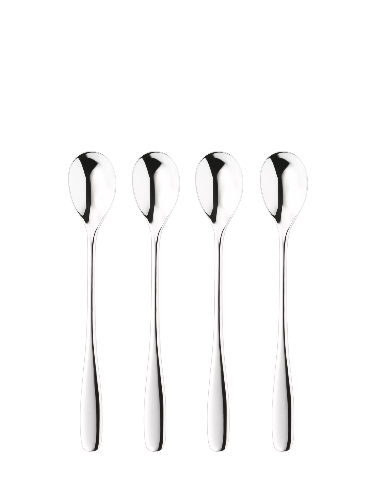 Robert Welch Stanton Bright stainless steel long handled spoons set (British brand)
