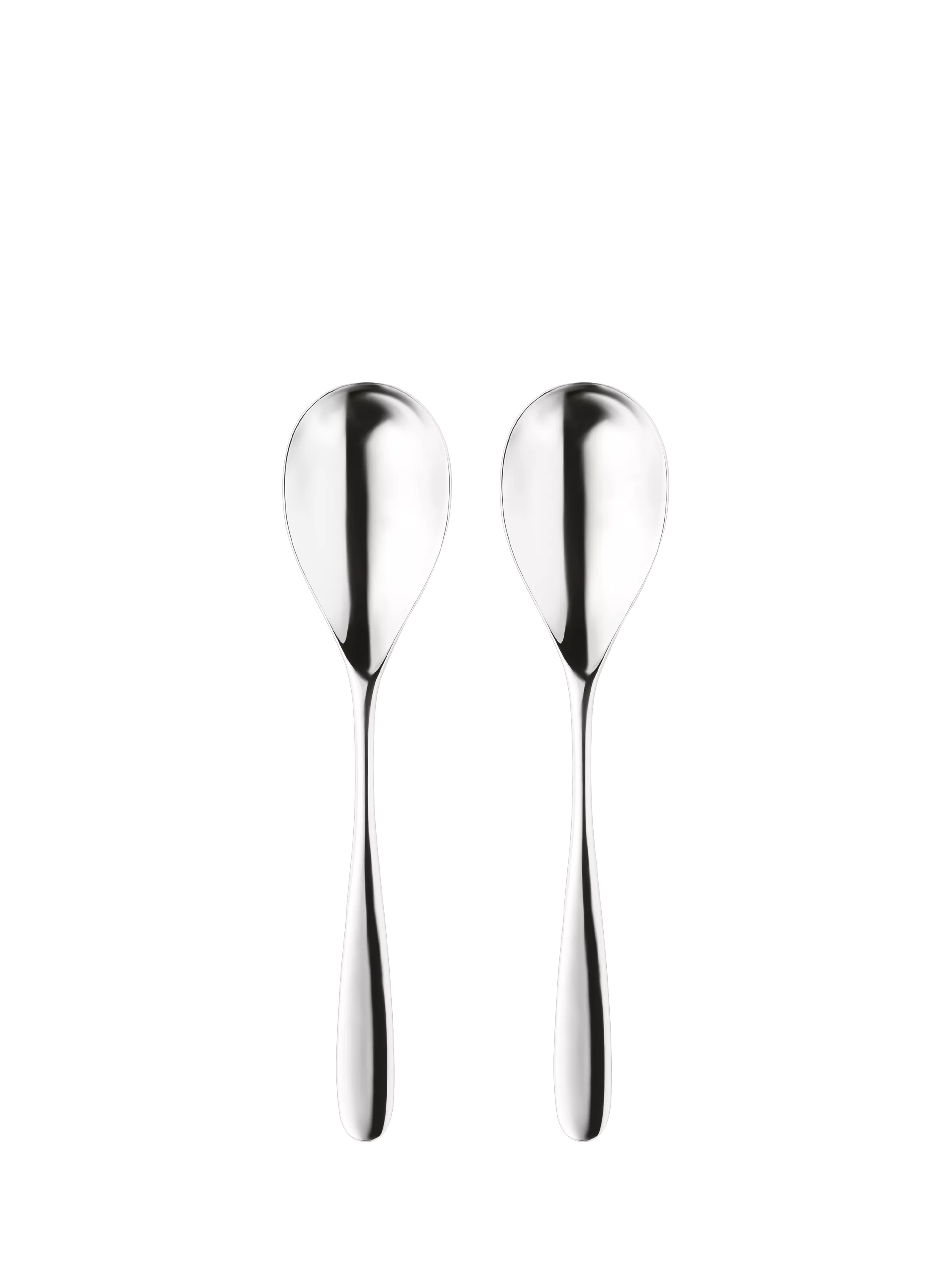 Robert Welch Stanton Bright serving spoons set of two, imported from the UK