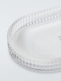 John Lewis fluted glass bathroom tray in clear, UK version