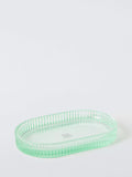 John Lewis fluted glass bathroom tray willow - British product