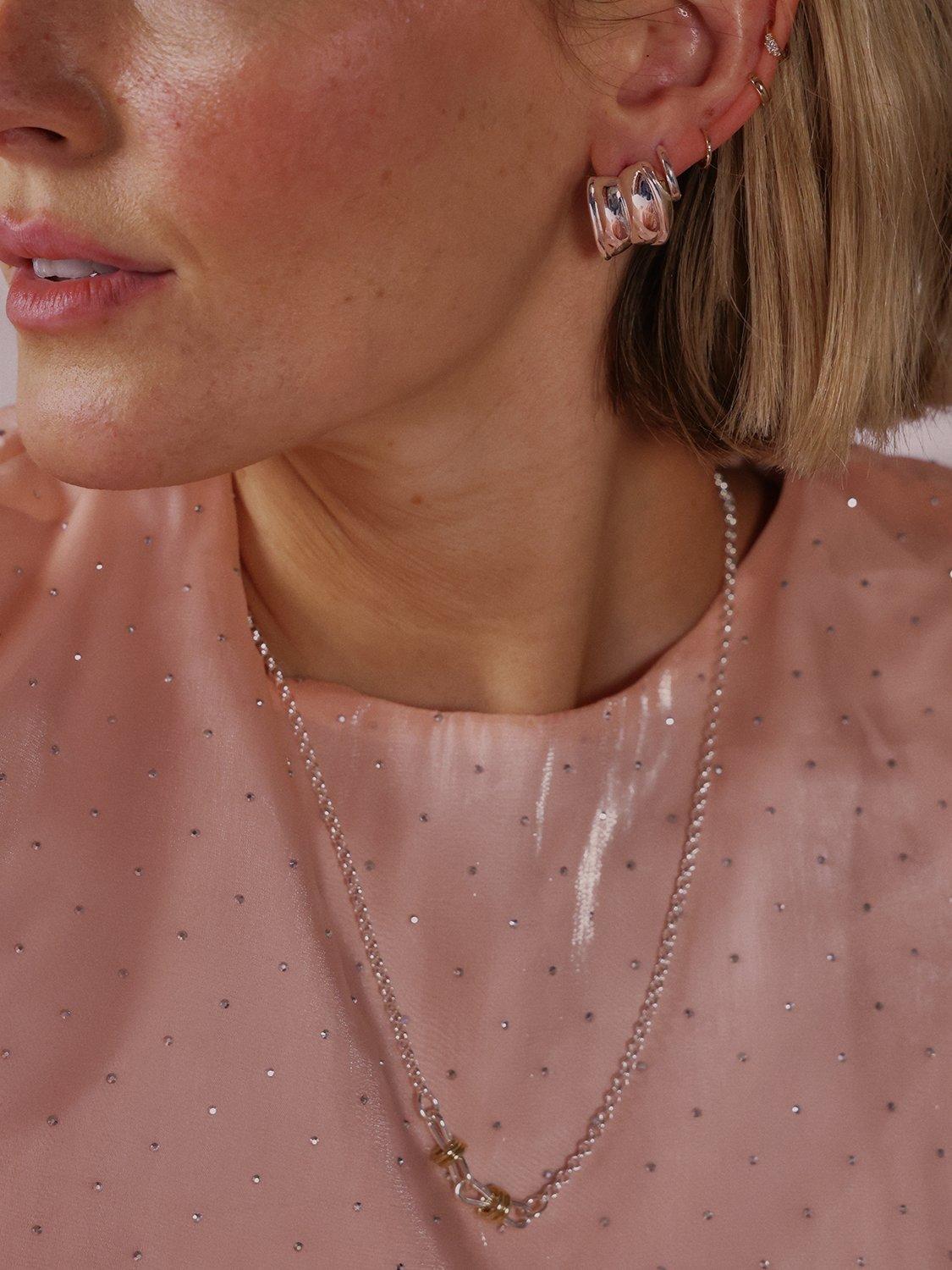 Daisy London large cuff stud earrings, imported from the UK