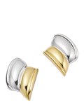 Daisy London large cuff stud earrings, mixed metal - British product