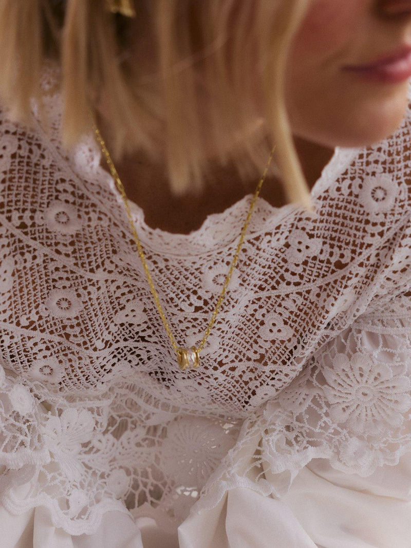 Daisy London gold crystal bead necklace, UK version