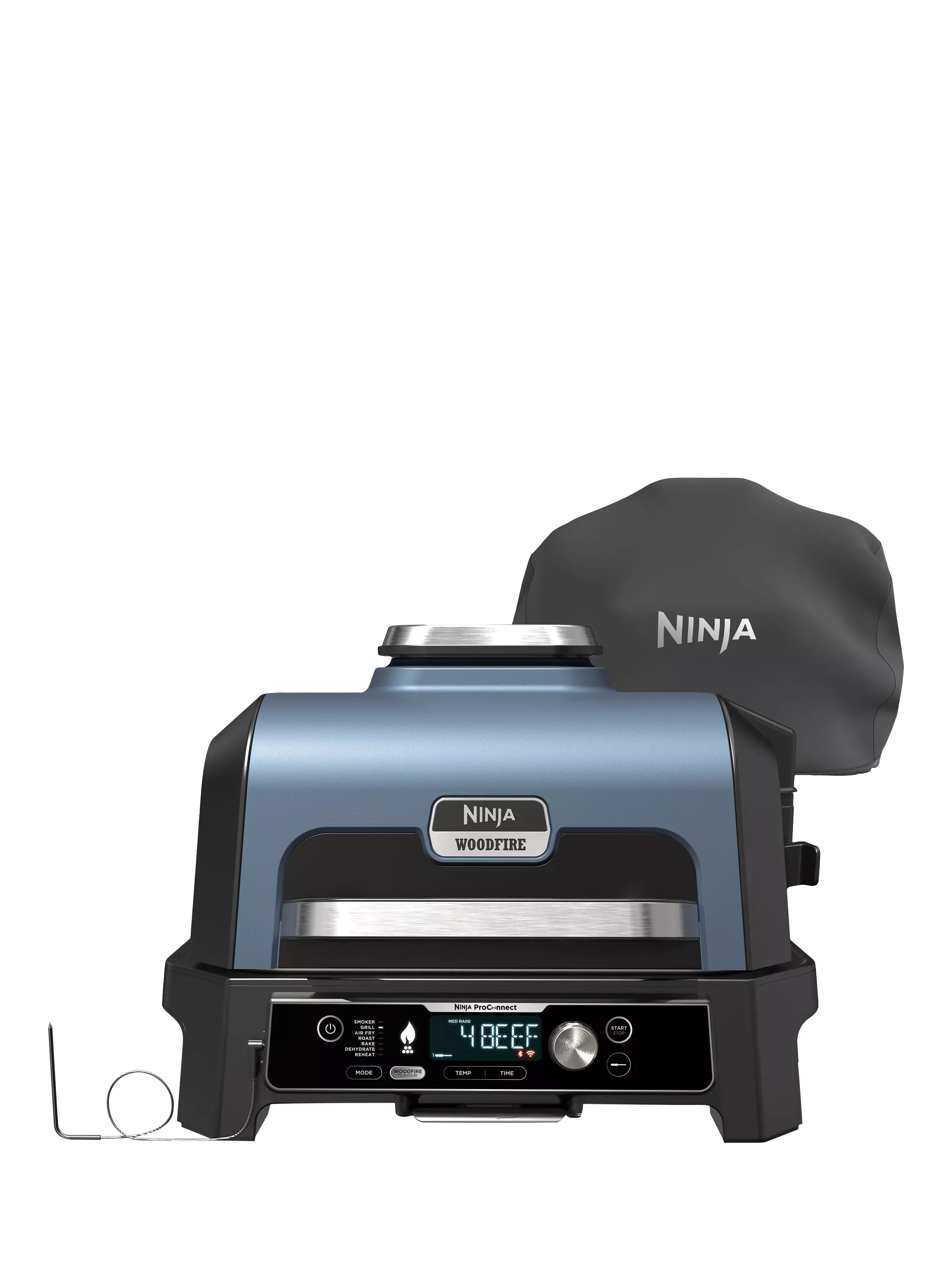 Ninja Woodfire Pro Connect XL electric BBQ grill and smoker - British product