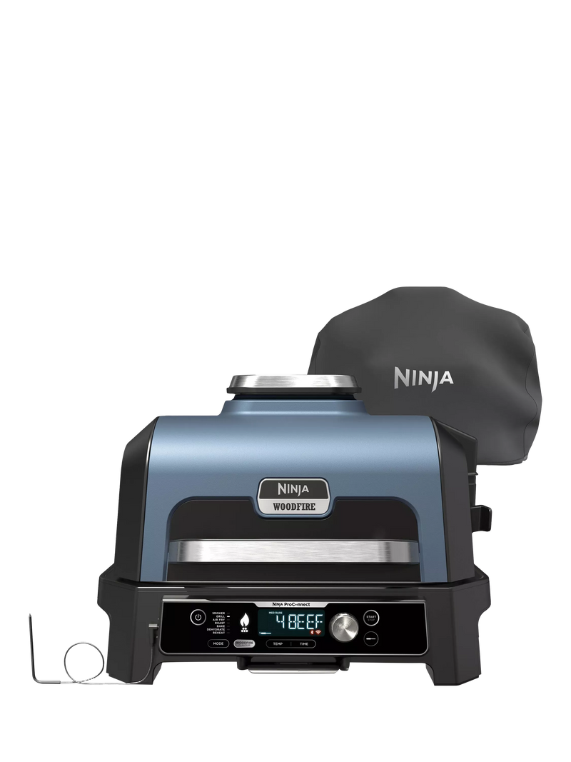 Ninja Woodfire Pro Connect XL electric BBQ grill and smoker - British product