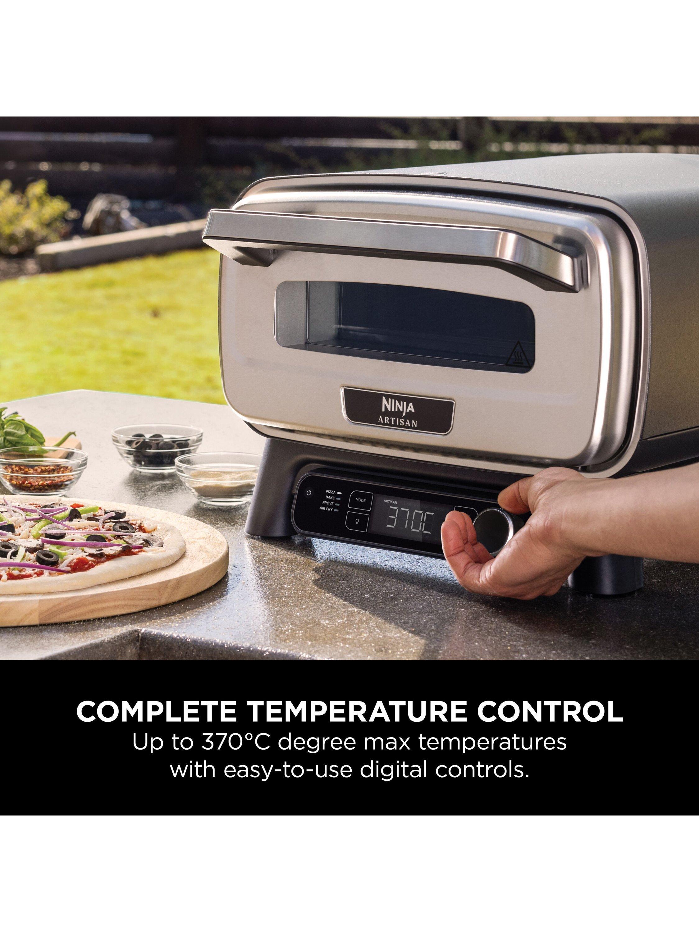 Ninja Artisan electric outdoor pizza oven 12-inch with cover and peel, imported from the UK