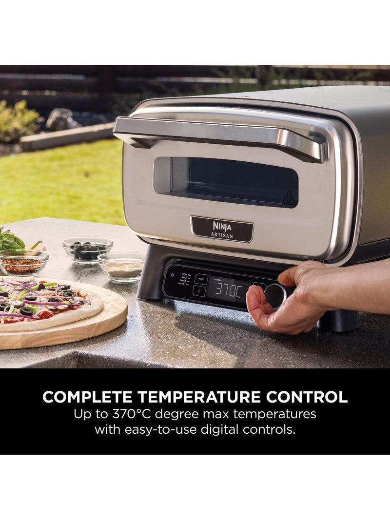 Ninja Artisan electric outdoor pizza oven 12-inch with cover and peel, imported from the UK