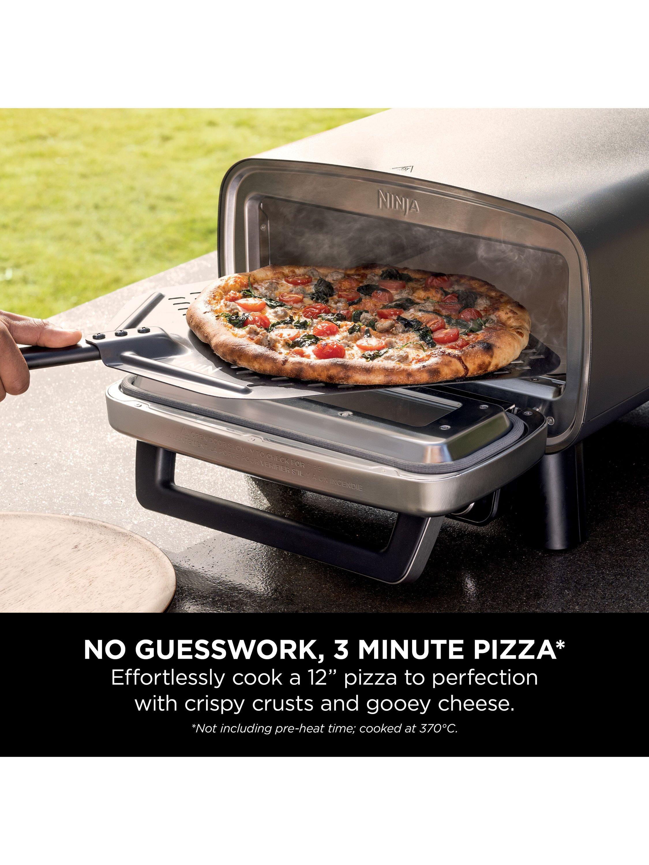 Ninja Artisan electric outdoor pizza oven 12-inch with cover and peel, imported from the UK