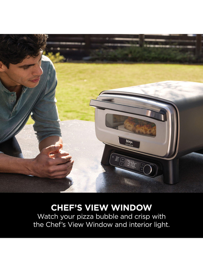 Ninja Artisan electric outdoor pizza oven 12-inch with cover and peel, imported from the UK
