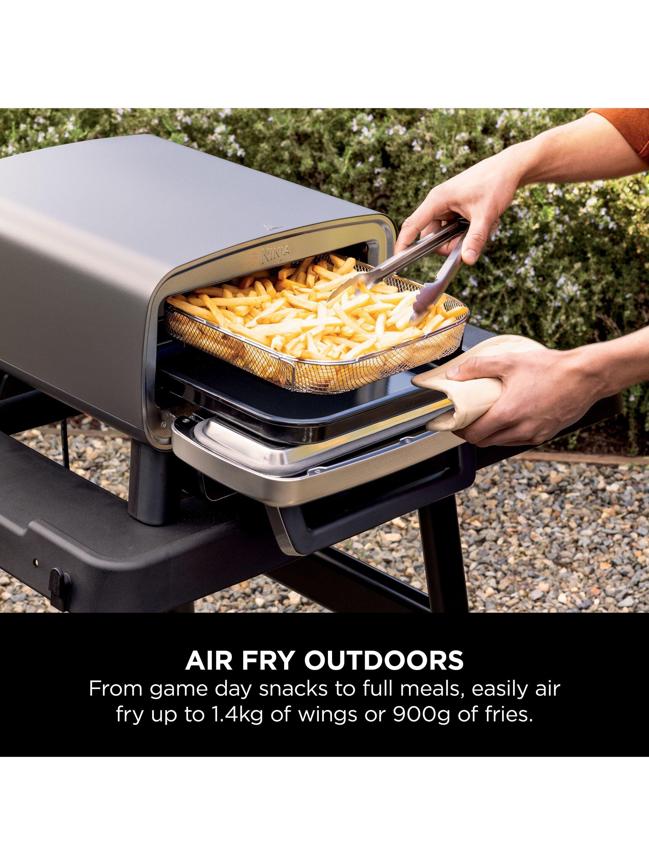Ninja Artisan electric outdoor pizza oven 12-inch with cover and peel, imported from the UK