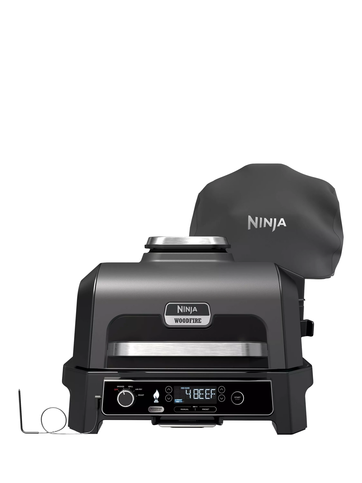 Ninja Woodfire Pro XL electric BBQ grill and smoker, imported from the UK