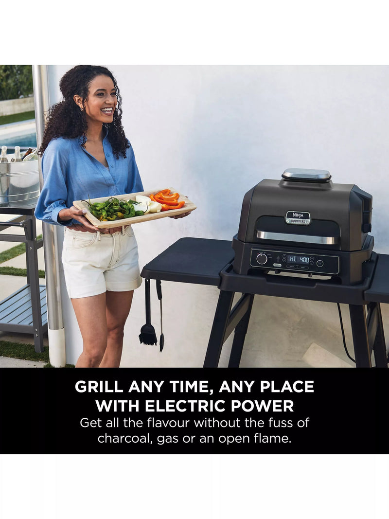 Ninja Woodfire Pro XL electric BBQ grill and smoker, imported from the UK