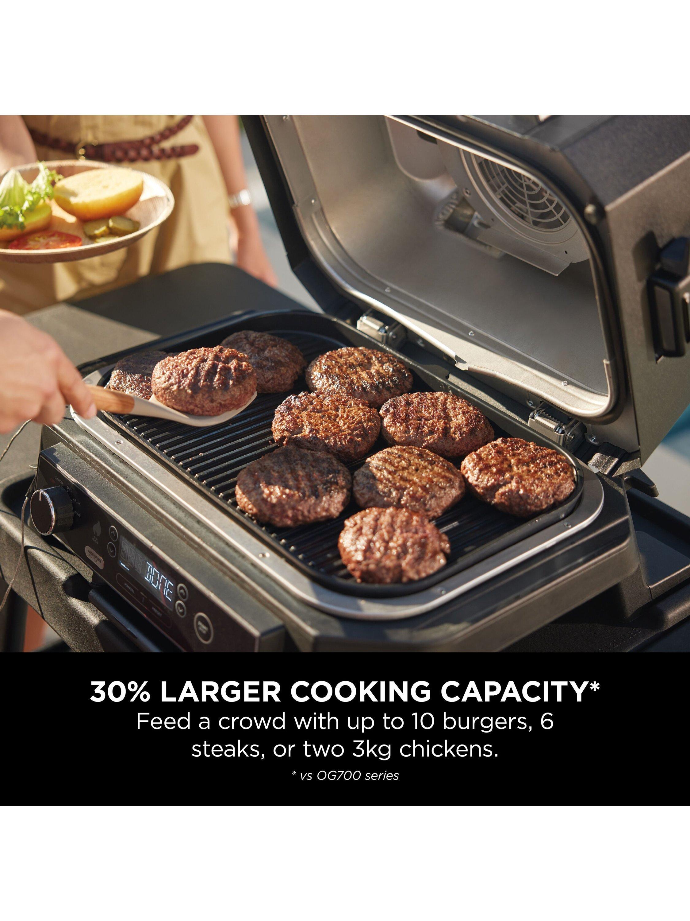 Ninja Woodfire Pro XL electric BBQ grill and smoker, imported from the UK