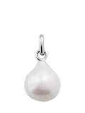 Monica Vinader Baroque small pearl charm in sterling silver (British brand)