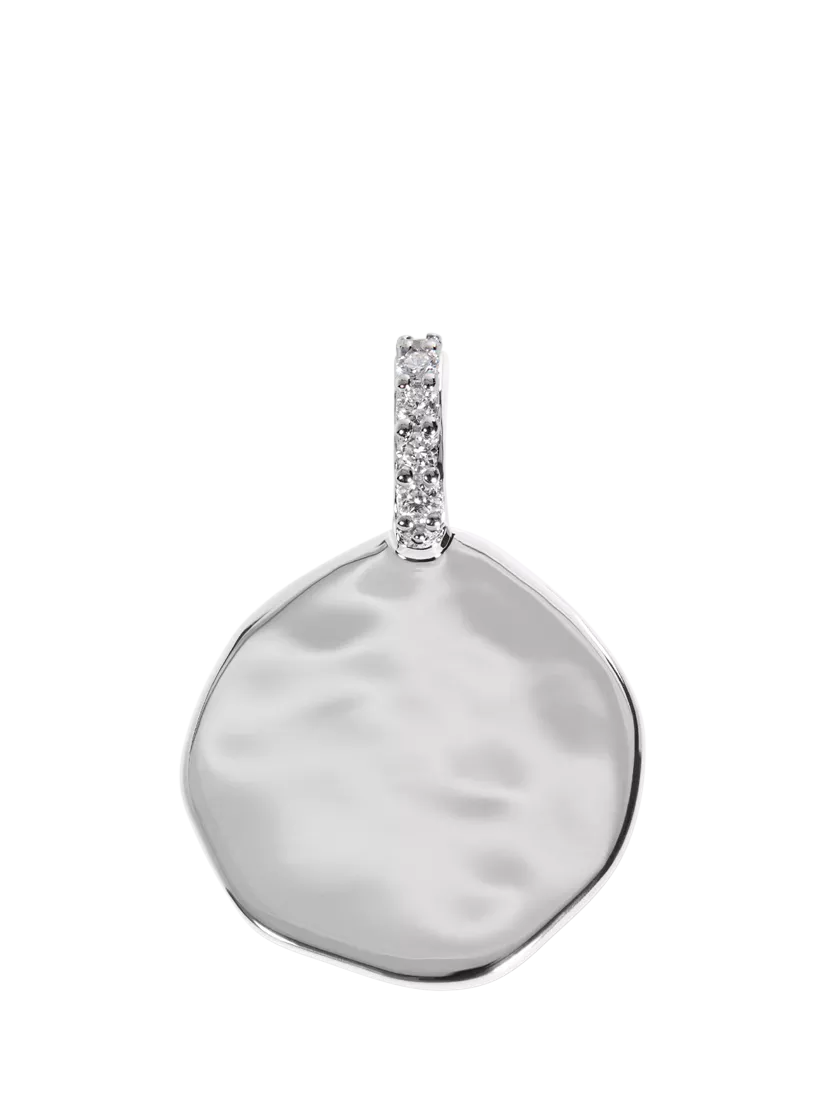 Monica Vinader coin pendant solid sterling silver - British product