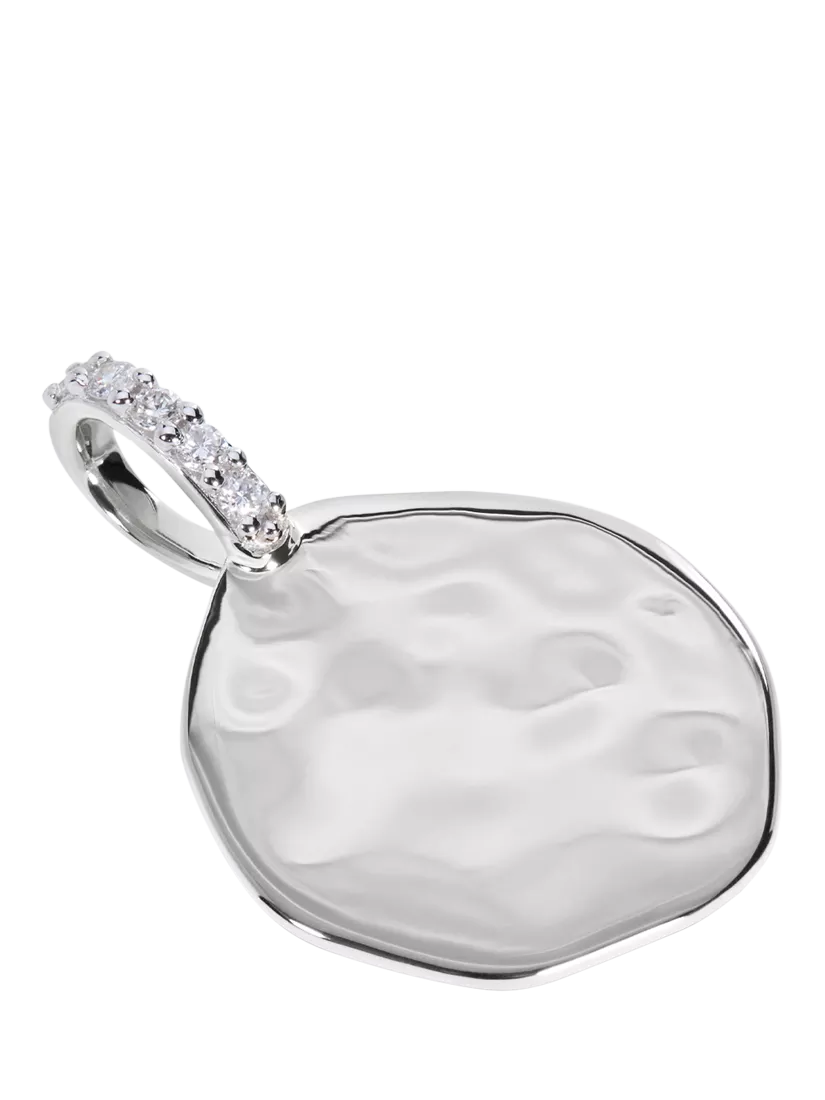 Monica Vinader coin pendant solid sterling silver - British product