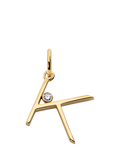 Monica Vinader Solitaire Lab Grown Diamond Initial Pendant