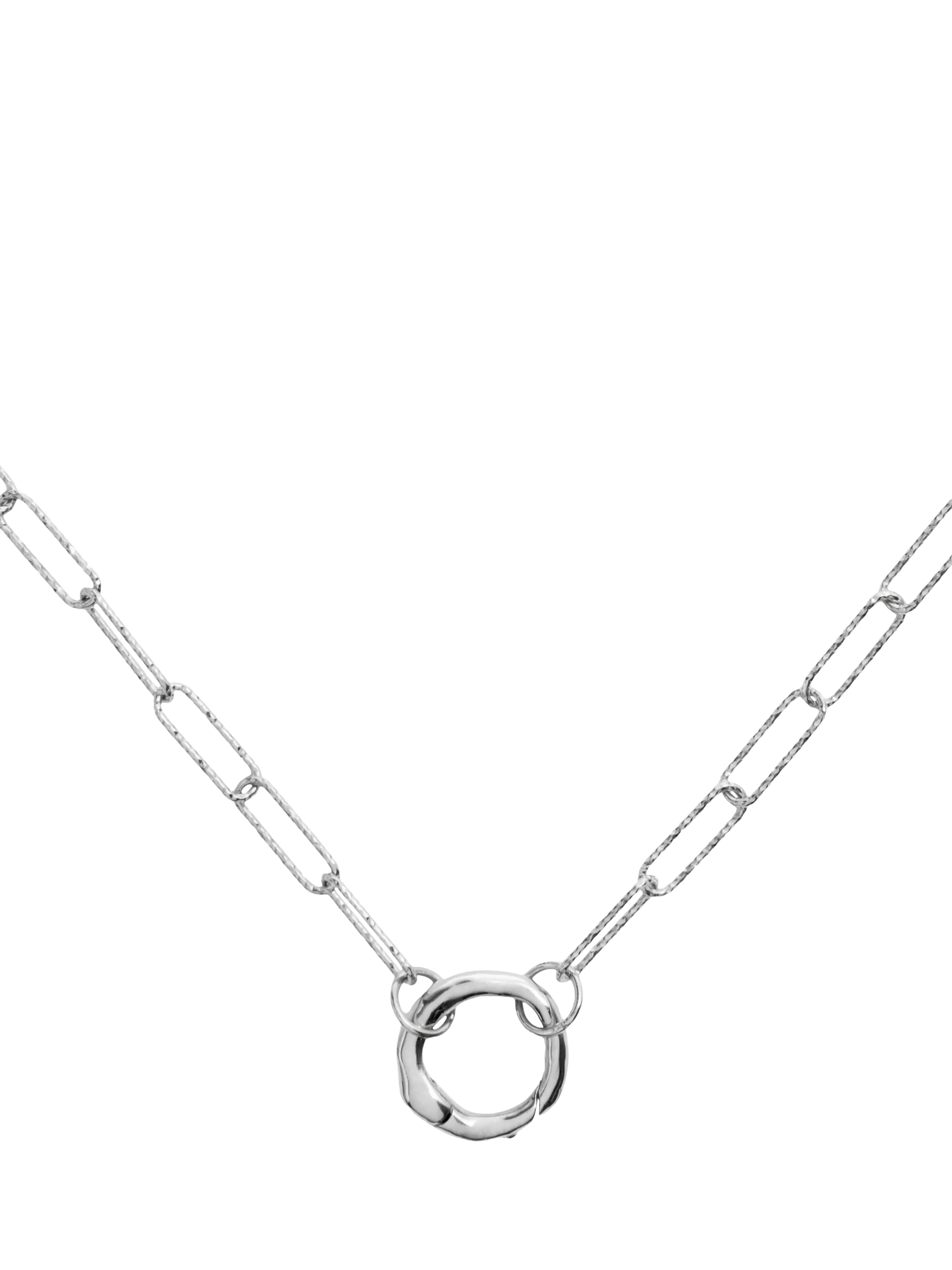 Monica Vinader Capture Alta textured chain necklace 48cm, imported from the UK
