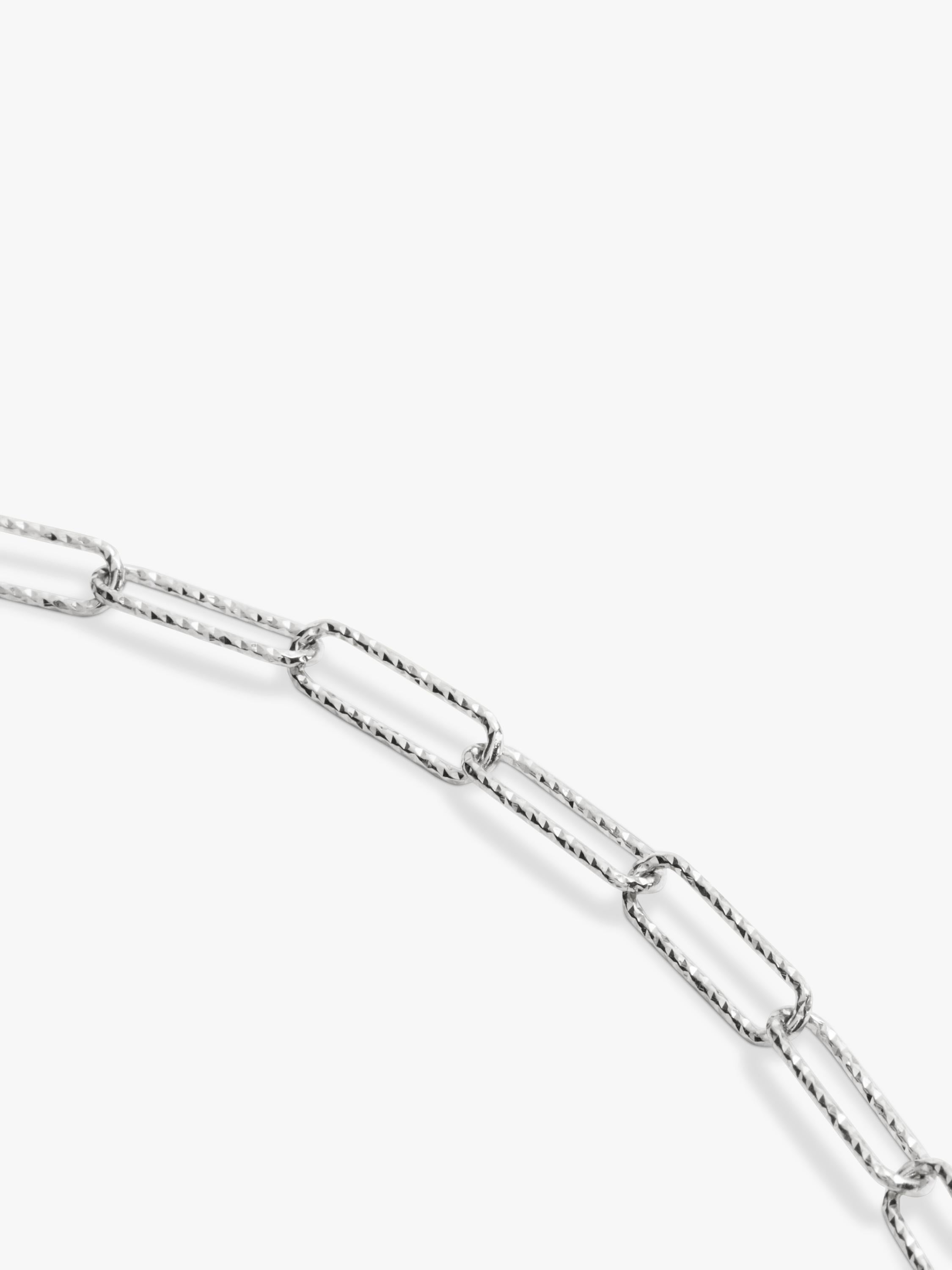 Monica Vinader Capture Alta textured chain necklace 48cm, imported from the UK