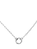 Monica Vinader silver chain necklace with charm clasp (British brand)