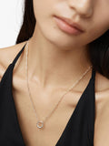 Monica Vinader silver chain necklace with charm clasp (British brand)