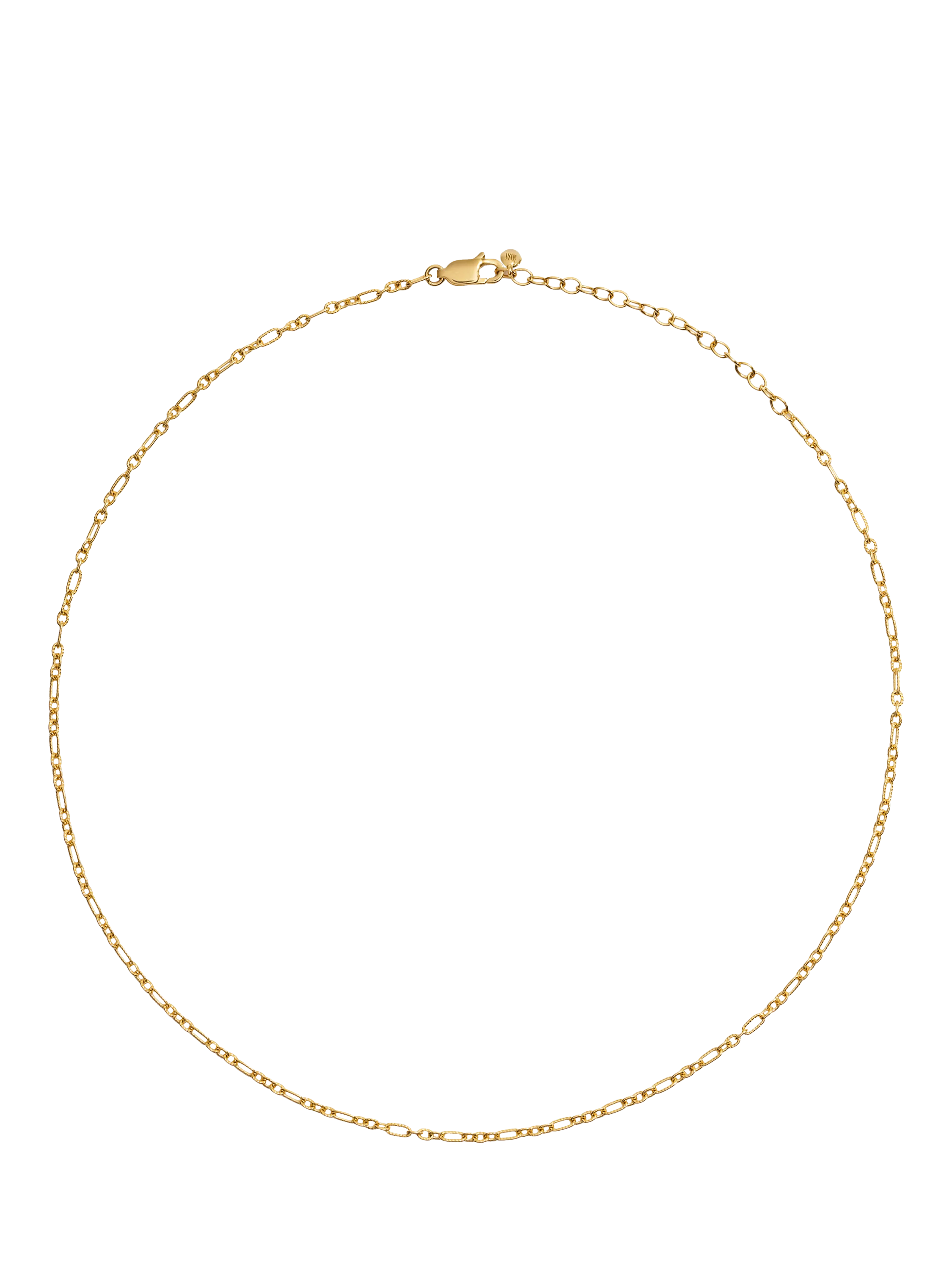 Monica Vinader textured link chain gold necklace 16 inch - British product